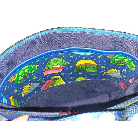 Cat Succulent Plant Cactus Small Yasmina Backpack Handmade Vinyl Faux Leather - Picture 8 of 9